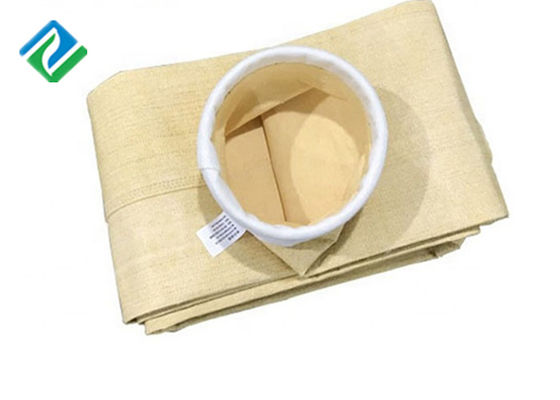 Saco de filtro não tecido acrílico dos PP do poliéster da fibra de vidro antiestático para a planta do cimento
