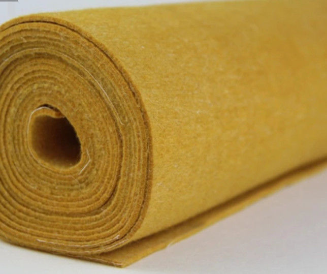 Pano de filtro amarelo de feltro da agulha de 2.4mm Metamax